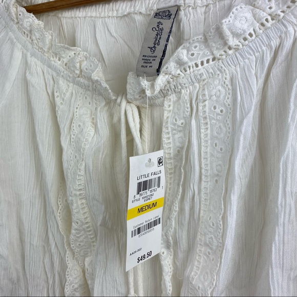 American Rag NWT Peasant Style Bell Sleeve Crop Top - Picture 7 of 10